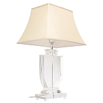 Настольная лампа хрустальная с бежевым абажуром Perfect варинант исполнения - 2 | Loft Concept в Брянске