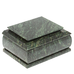 Шкатулка с зеркалом из натурального камня змеевик Stone Casket варинант исполнения - 1 | Loft Concept в Брянске