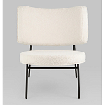 Мини-кресло District Lounge букле белый варинант исполнения - 4 | Loft Concept в Брянске