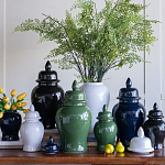 Ваза с крышкой однотонная Высота 31 см Chinoiserie Ceramics варинант исполнения - 4 | Loft Concept в Брянске