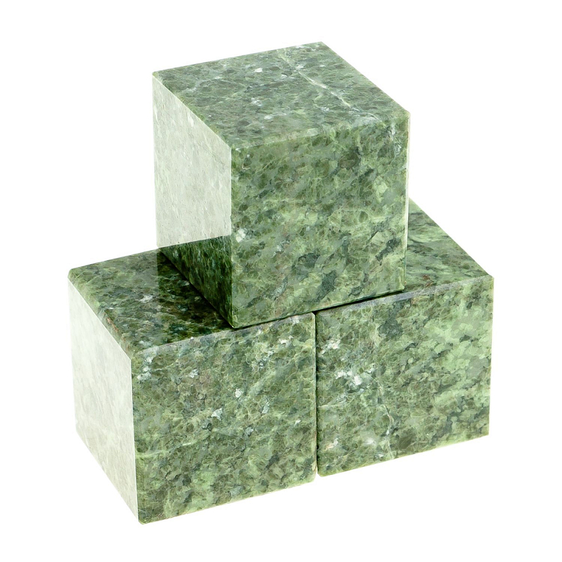 Камни для охлаждения виски из натурального камня жадеит Natural Stone Cube Зеленый Камни для охлаждения виски из натурального камня жадеит Natural Stone Cube Зеленый в Брянске | Loft Concept