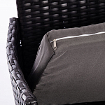 Обеденный комплект из искуственного ротанга Vintara черный варинант исполнения - 4 | Loft Concept в Брянске