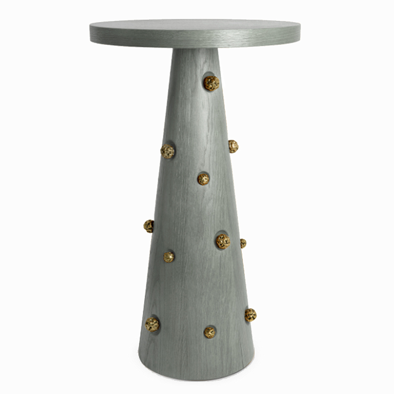 Приставной столик Okinawa Taupe Side table Серый Золотой в Брянске | Loft Concept 