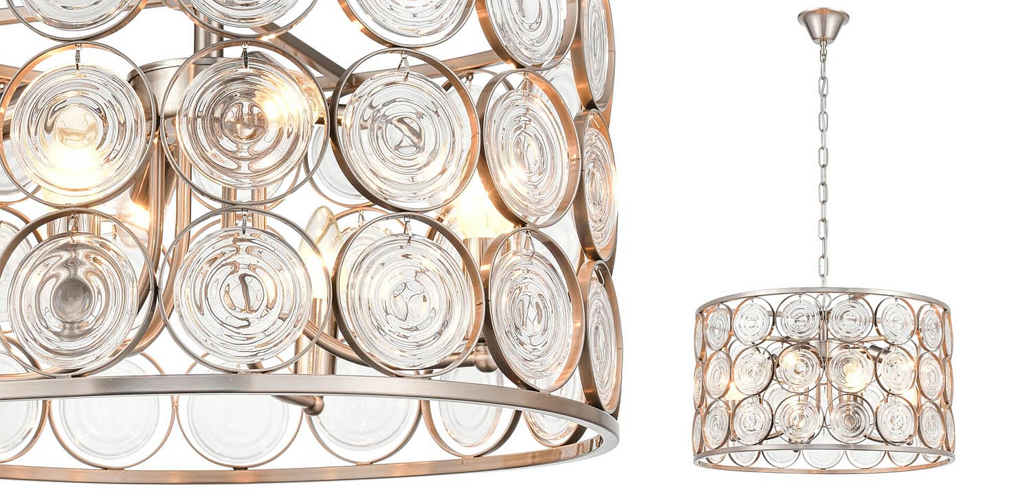 Люстра Edalina Chandelier nickel satin 50 Люстра Edalina Chandelier nickel satin 50 - Loft-Concept в Брянске