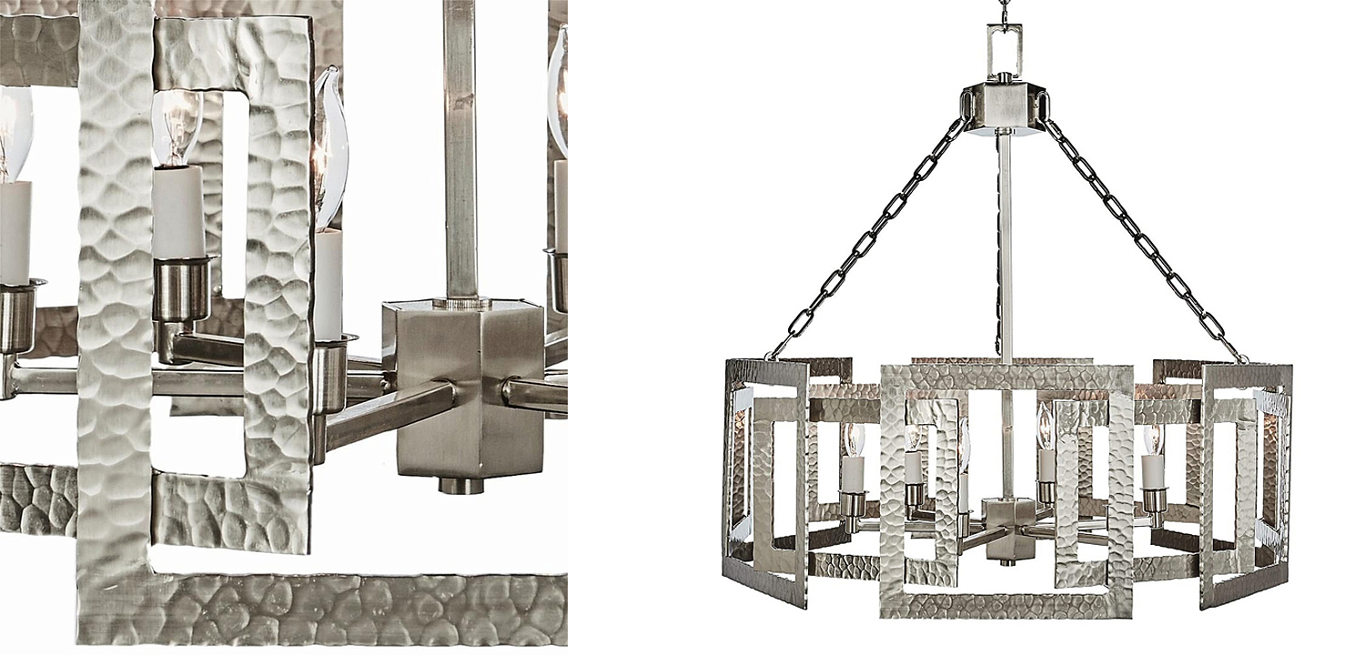 Люстра Textured Cage Pendant Lamp Silver Chandelier Люстра Textured Cage Pendant Lamp Silver Chandelier - Loft-Concept в Брянске