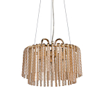 Люстра с подвесными рифлеными стеклянными трубками Nembus варинант исполнения - 1 | Loft Concept в Брянске