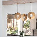 Подвесной светильник в форме золотых дисков Minimalist Lighting Fixture варинант исполнения - 4 | Loft Concept в Брянске