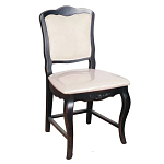 Стул из массива березы с мягким сиденьем без подлокотников в стиле прованс Vintage варинант исполнения - 1 | Loft Concept в Брянске