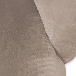 Барный стул со спинкой и металлической подставкой на 4-х деревянных ножках Бежевый Велюр Vendramin Chair варинант исполнения - 4 | Loft Concept в Брянске