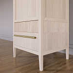 Узкий Шкаф Primo с 2 выдвижными ящиками Светлый дуб варинант исполнения - 4 | Loft Concept в Брянске