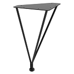 Стол журнальный c коричневой круглой столешницей на четырех металлических ножках Charm Coffee Table варинант исполнения - 3 | Loft Concept в Брянске