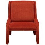 Дизайнерское кресло оранжевое в мягкой велюровой обивке Granger Armchair Orange варинант исполнения - 3 | Loft Concept в Брянске