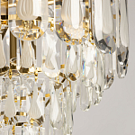 Люстра многоярусная с овальными прозрачными подвесками 36 см Harmonica варинант исполнения - 4 | Loft Concept в Брянске