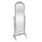 Зеркало напольное белое из массива бука с легкими потертостями White Provence варинант исполнения - 1 | Loft Concept в Брянске