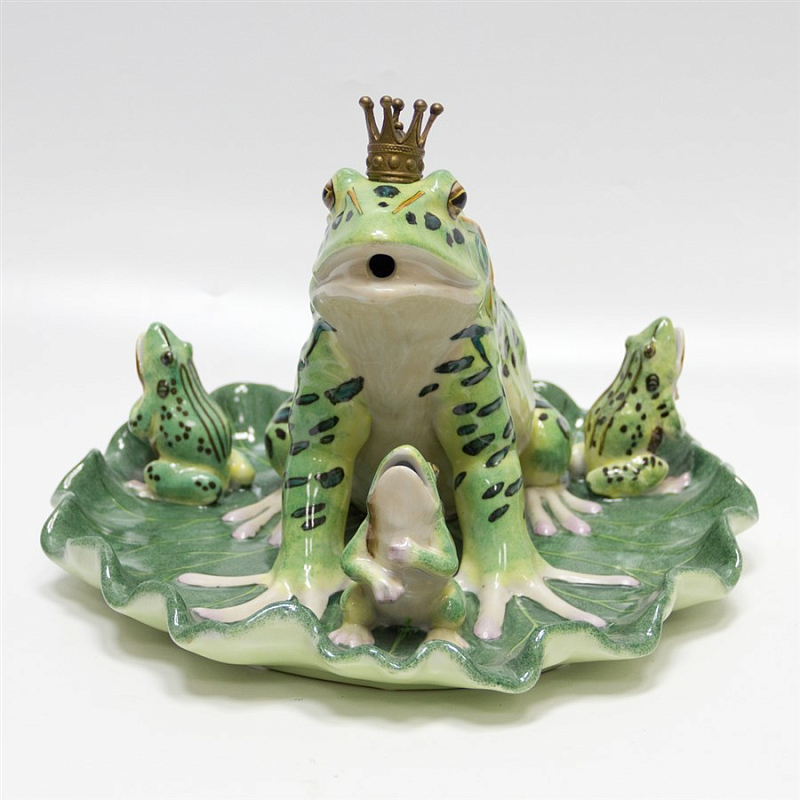 Статуэтка Princess Frog Зеленый Бронза Статуэтка Princess Frog Зеленый Бронза в Брянске | Loft Concept