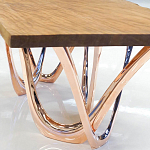 Обеденный стол прямоугольный с фигурными ножками G-table варинант исполнения - 3 | Loft Concept в Брянске