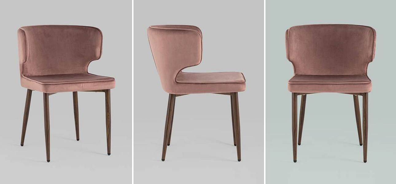 Стул Mateo Chair Пыльнно-Розовый Велюр Стул Mateo Chair Пыльнно-Розовый Велюр - Loft-Concept в Брянске