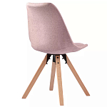 Стул мягкий с высокой спинкой на деревянных ножках Chair Dusty Pink варинант исполнения - 3 | Loft Concept в Брянске