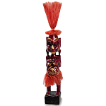 Деревянная декоративная статуэтка Asmat Red Straw Headdress Statuette Red варинант исполнения - 1 | Loft Concept в Брянске