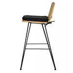 Стул барный с ротанговым плетением Half Bar Chair with Wicker без подлокотников варинант исполнения - 2 | Loft Concept в Брянске