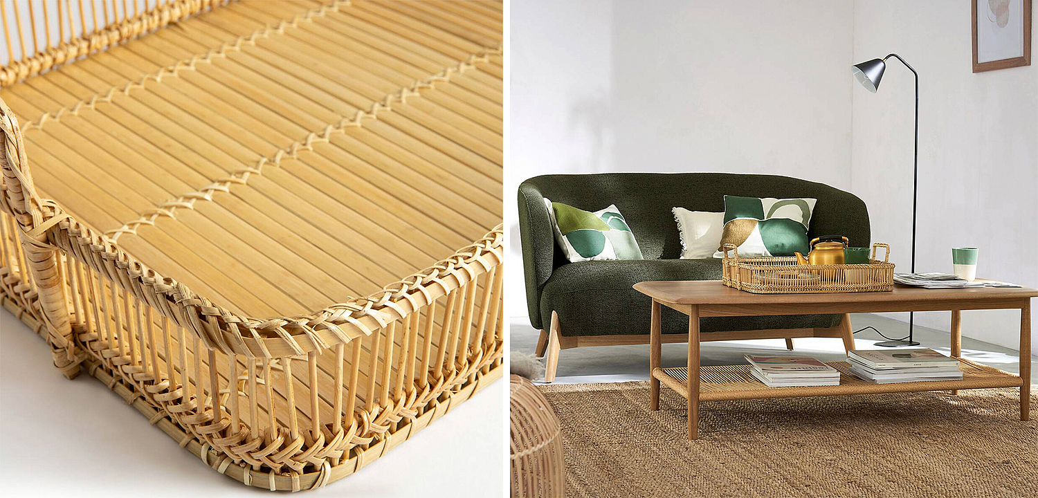 Поднос Wicker Bamboo Rattan Поднос Wicker Bamboo Rattan - Loft-Concept в Брянске