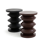 Фигурный приставной столик бордового цвета  AMORPHOUS варинант исполнения - 2 | Loft Concept в Брянске