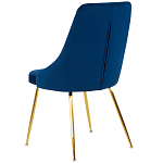Стул в темно-синей велюровой обивке Ward Dark Blue Velour Chair варинант исполнения - 4 | Loft Concept в Брянске