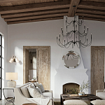 Бра с двумя тканевыми абажурами в форме цилиндра Prerequisites варинант исполнения - 4 | Loft Concept в Брянске