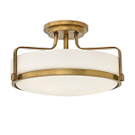 Потолочный светильник с круглым матовым белым плафоном Hinkley варинант исполнения - 1 | Loft Concept в Брянске