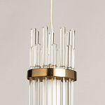 Подвесной светильник с цилиндрическим плафоном из прозрачных стеклянных трубок Nembus варинант исполнения - 9 | Loft Concept в Брянске