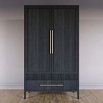 Шкаф платяной Primo с выдвижными ящиками шпон Светлый дуб варинант исполнения - 2 | Loft Concept в Брянске