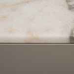 Тумба под телевизор серая с мраморной столешницей Uniqueness Marble варинант исполнения - 6 | Loft Concept в Брянске