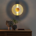 Бра в виде металлического диска Amadis Gold Wall Lamp варинант исполнения - 8 | Loft Concept в Брянске