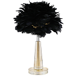 Настольная лампа с перьями Plumage Black Table Lamp варинант исполнения - 1 | Loft Concept в Брянске