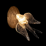 Бра с прозрачной стеклянной фигуркой птички Serip Voa варинант исполнения - 2 | Loft Concept в Брянске