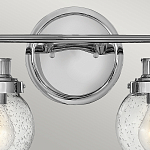 Бра для ванных комнат с прозрачным шарообразным плафоном из стекла с пузырьками на круглом основании Hinkley варинант исполнения - 17 | Loft Concept в Брянске