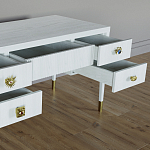 Письменный стол с 4-мя ящиками Elsa Dreams White варинант исполнения - 3 | Loft Concept в Брянске
