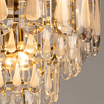 Люстра многоярусная с овальными прозрачными подвесками 36 см Harmonica варинант исполнения - 5 | Loft Concept в Брянске