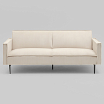 Диван современный вельветовый прямой Worcester Молочный варинант исполнения - 2 | Loft Concept в Брянске