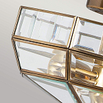 Потолочный светильник шестигранной формы с прозрачными стеклянным плафоном Elstead Lighting варинант исполнения - 4 | Loft Concept в Брянске