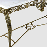 Консоль из бронзы с мраморной прямоугольной столешницей Bronze Console варинант исполнения - 1 | Loft Concept в Брянске