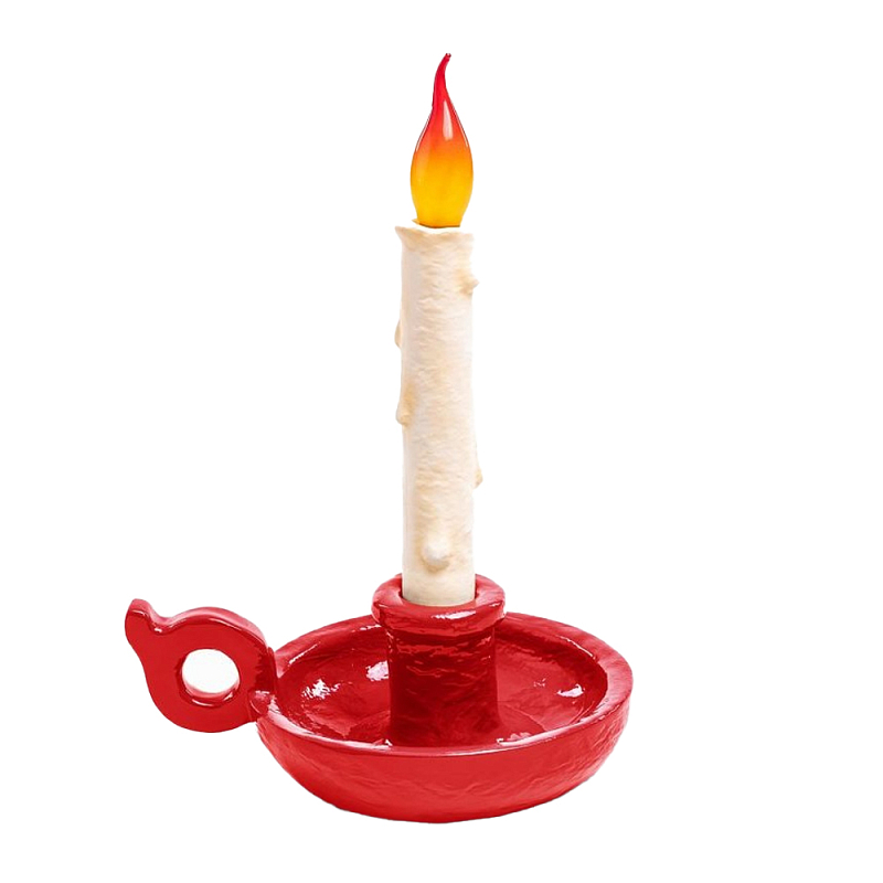 Настольная лампа Seletti Bugia red Белый Красный Настольная лампа Seletti Bugia red Белый Красный в Брянске | Loft Concept