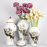 Декоративная ваза с крышкой Flowers in Pots варинант исполнения - 4 | Loft Concept в Брянске