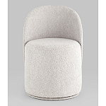 Пуф Loreen со спинкой вращающийся букле светло-серый варинант исполнения - 4 | Loft Concept в Брянске