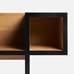 Дизайнерская скамейка  Canton  Beech and Black Bench варинант исполнения - 10 | Loft Concept в Брянске