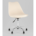 Офисный стул на металлическом основании EGGERY Beige пластик варинант исполнения - 1 | Loft Concept в Брянске