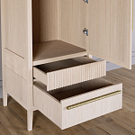 Узкий Шкаф Primo с 2 выдвижными ящиками Светлый дуб варинант исполнения - 5 | Loft Concept в Брянске