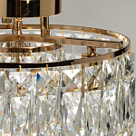 Потолочный светильник круглый с прозрачными подвесками Lunet варинант исполнения - 6 | Loft Concept в Брянске