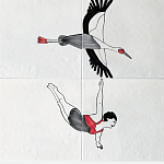 Плитка с узором Аист варинант исполнения - 2 | Loft Concept в Брянске