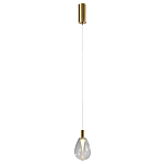 Подвесной светильник со стеклянным плафоном в форме капли NAOMI drop transparent glass варинант исполнения - 2 | Loft Concept в Брянске